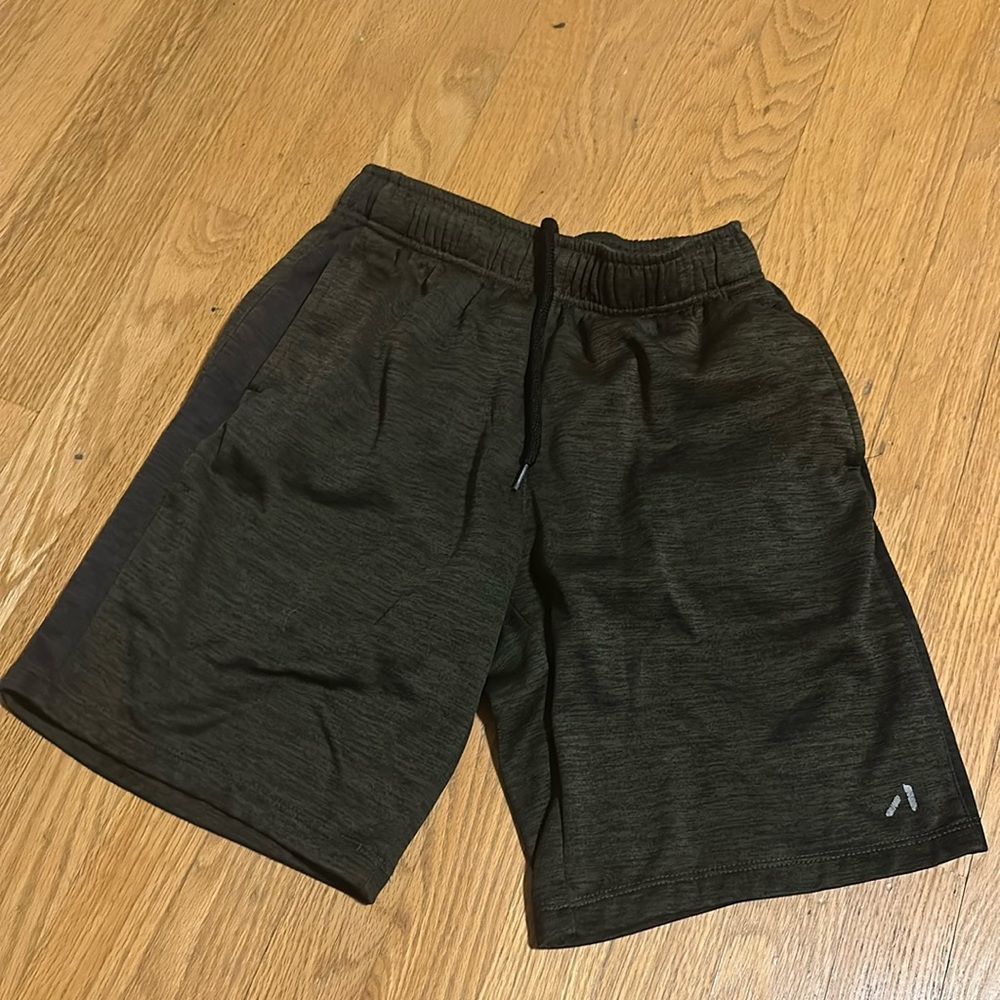 Small green Alive qwick-dry shorts